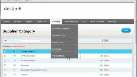 Manage & control all of your events and supplies in the Reference Data Management Domain: General