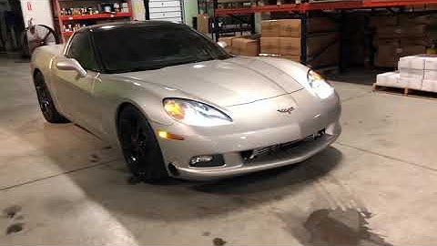 600+ HP Nasty C6 Single Turbo Cammed Idle Video, On 3 Performance Single Turbo