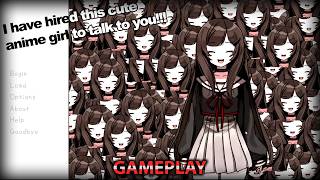 I Have Hired This Anime Girl To Talk To You(Demo) - Visual Novel Game(GAMEPLAY)