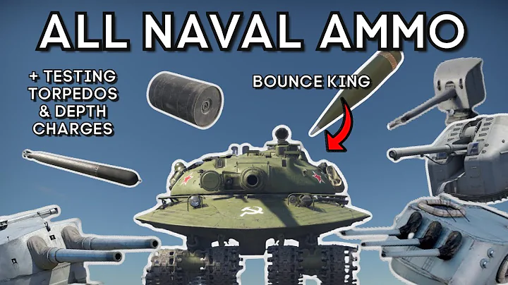 (Part 3) Testing All Naval Ammo, Torpedo and Depth Charges vs Nuke Tank (Object 279) - WAR THUNDER