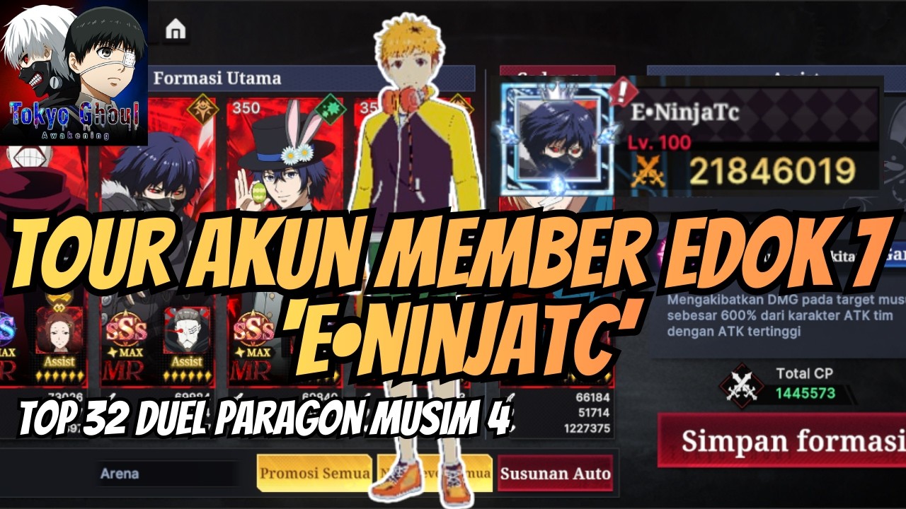 REVIEW AKUN MEMBER EDOK 7 TOP 32 DUEL PARAGON MUSIM 4 'E NINJATC'
