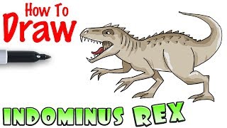 How to Draw Indominus Rex | Jurassic World Dinosaur