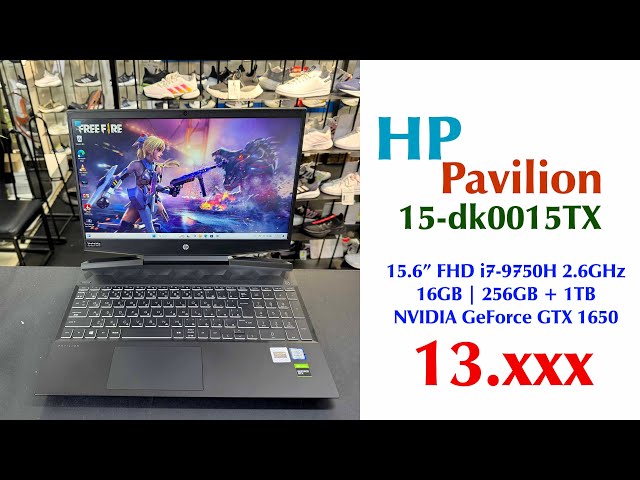 【Đã qua sử dụng】HP Pavilion 15.6 Core i7-9750H 2.6GHz | 16GB |  256GB + 1TB - GTX 1650 | JapanSport