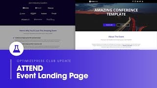 OptimizePress Club: Attend - Landing Page Template