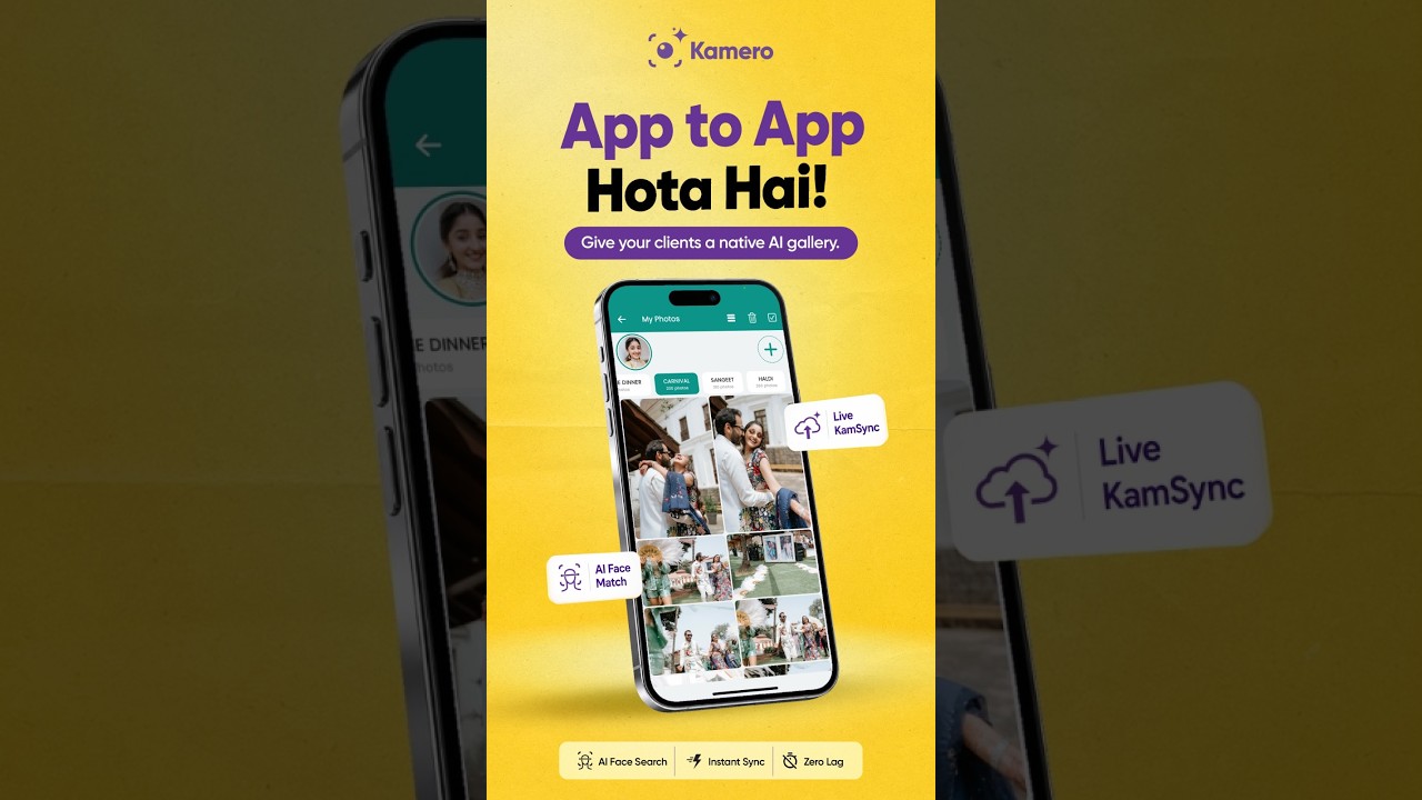 App Toh App Hota Hai 🔥 | Native iOS & Android App for Photographers | Kamero.ai