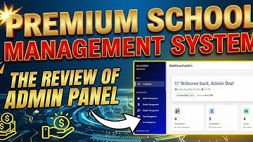 Real-Time School Management System | Advanced Admin Panel Dashboard