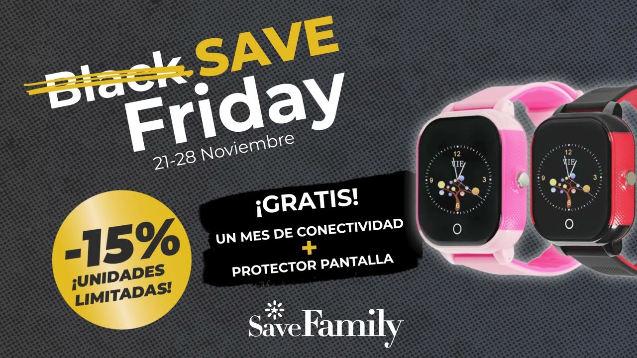 Black Friday: Smartwatch Junior de SaveFamily 