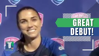 Alex Morgan TALKS about her FOUR goals to HELP San Diego Wave DEFEAT Gotham FC