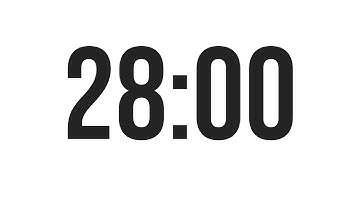 28 MINUTE TIMER - COUNTDOWN TIMER (MINIMAL)