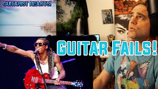 13 Funny Guitar Fails Reaction : Slash, LiL Wayne, Guitarist Isnt a Vocal Coach Reacts