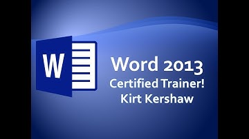 Word 2013 Converting Word To PDF Training Videos