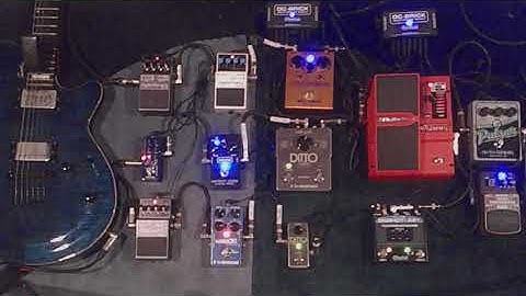 Generative Ambient Music using a guitar and effects pedals