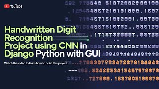 Hand written digit recognition using cnn in django python with gui