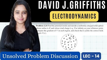 Potential inside and outside a uniformly charged solid sphere.LEC-14 ED GRIFFITHS UNSOLVED