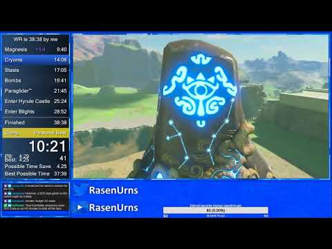 Breath of the Wild any% in 38:36