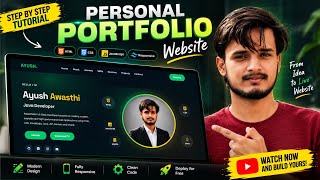 Details I Built a Modern Personal Portfolio Website 🚀 | HTML CSS JavaScript | Full Stack Developer Portfolio Update