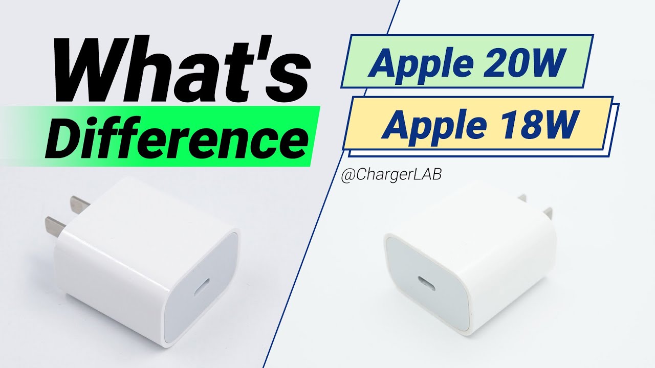 What's Difference Between Apple 20W and Apple 18W Charger - YouTube