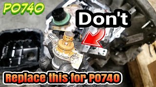 WARNING, Do not replace the Torque Convertor Clutch Solenoid for P0740 in  the 62TE. Here's why. - YouTube