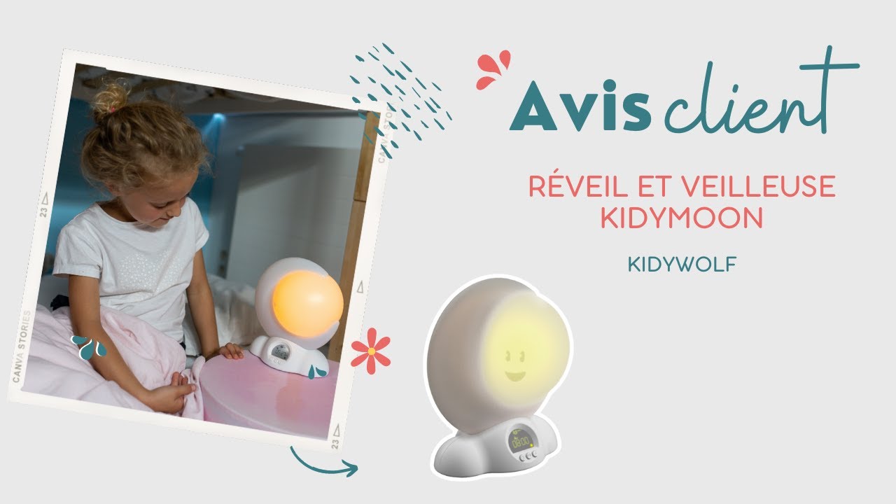 Kidywolf Réveil Educatif Kidyalarm - Bleu - Réveil Kidywolf sur L'Armoire  de Bébé