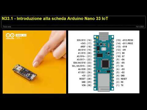 N33.1 - Introduzione a Nano 33 IoT