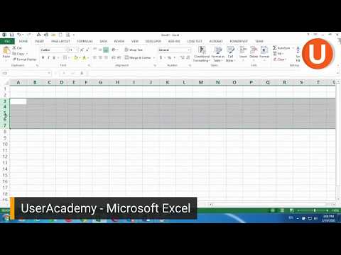 Microsoft Excel-ის ვიდეო გაკვეთილები - 05. Row and Column Size