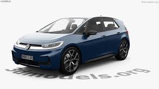 Volkswagen ID.3 Neo 2026 3D model by 3DModels.org