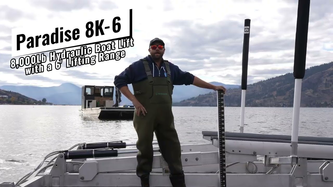 A Paradise Boat Lift is the SHALLOWEST & STRONGEST Hydraulic Boat Lift on the Market!