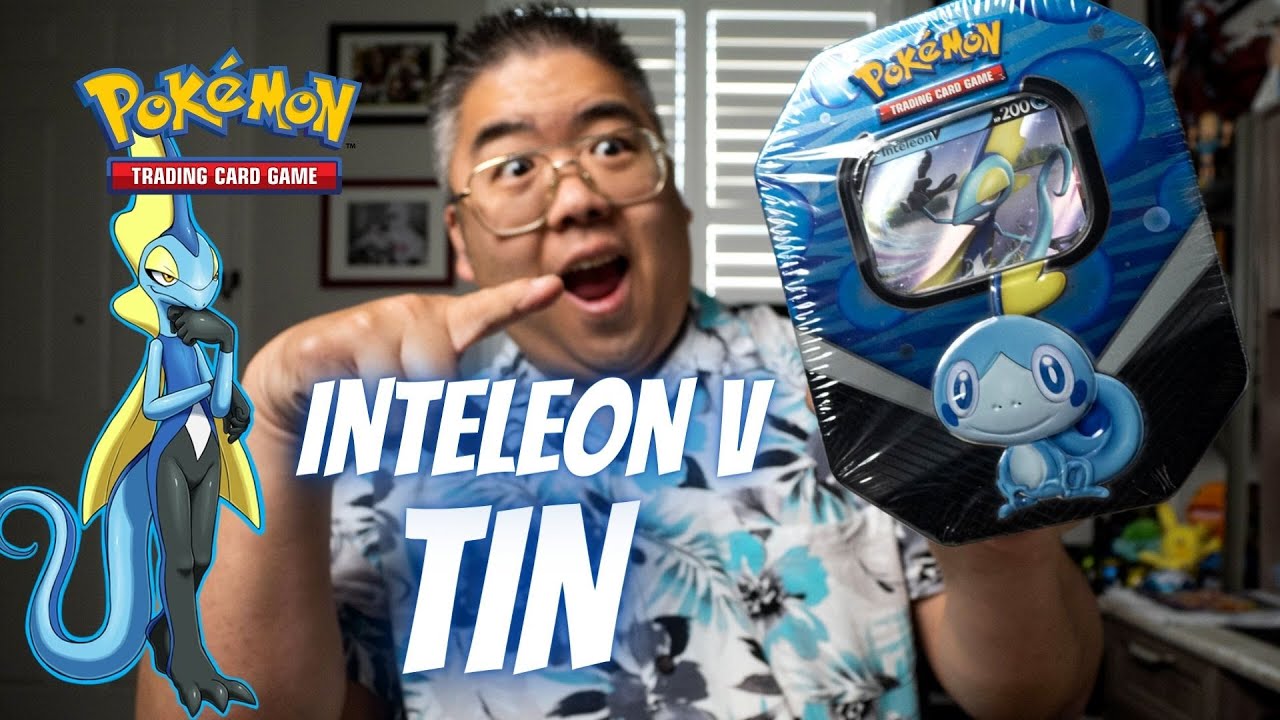 Pokemon TCG Inteleon V Tin Opening