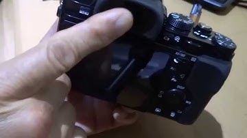 Viewfinder and screen on sony A7 don