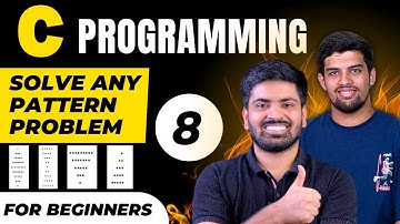 C_08 One trick to solve any pattern problem | Patterns in C language | C Kickstart