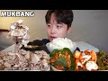 [와차밥]🇰🇷 대패삼겹살 깻잎김치 양파김치 오이고추된장무침 된장찌개 먹방 Pork Belly & Korean Kimchi ASMR MUKBANG EATING SOUND