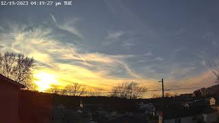 Time Lapse Sunset December 19th, 2023