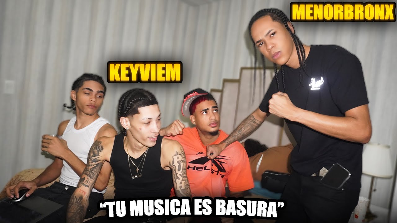 KEYVIEM Y MENOR BRONX SACAN A REYDELACITY DEL ESTUDIO *SALIO MAL*