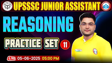 UPSSSC Junior Assistant Reasoning Classes 2025 | UPSSSC JA Reasoning Practice Set #11 By Shobhit Sir