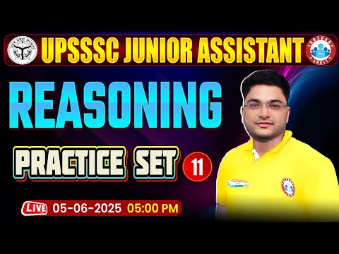 UPSSSC Junior Assistant Reasoning Classes 2025 | UPSSSC JA Reasoning Practice Set #11 By Shobhit Sir