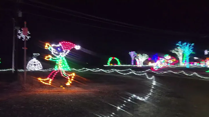 Weatherford TX drive through Christmas lights