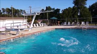 Crazy diving board tricks