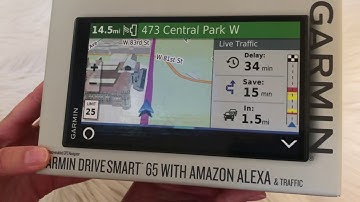 Unboxing the Garmin Drivesmart 65 with Amazon Alexa