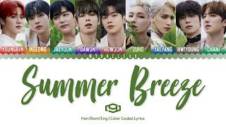 SF9 - Summer Breeze (여름 향기가 날 춤추게 해) Lyrics [Color Coded-Han/Rom/Eng]