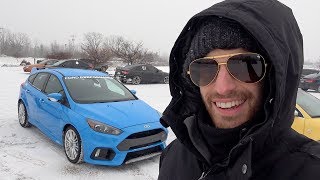 We go ICE RACING in the Ford Performance Modified Focus RS - Drift Stick Shenanigans