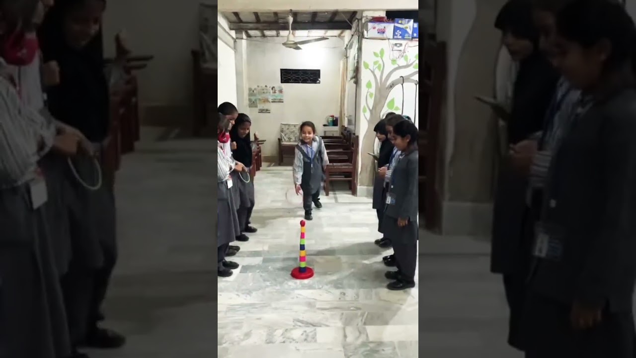 Ring throwing game School Fun week Shining Stars Model School Diplo 