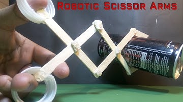 How to Make a Robotic Scissor Arms Using Popsicle Sticks | Creative Jahirul