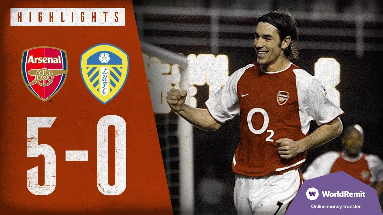 THIERRY HENRY SCORES FOUR! Arsenal 5-0 Leeds United Classic highlights 2004