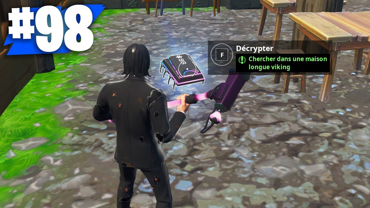 PUCE DE DCRYPTAGE 98  CHERCHER DANS UNE MAISON LONGUE VIKING  DEFIS FORTNITE