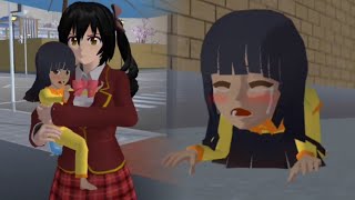 A baby abandoned by a young mother. | Sad Story | Sakura School Simulator