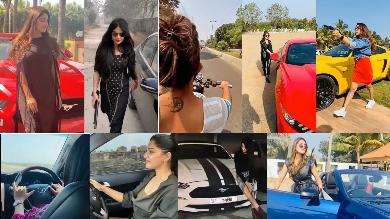 😍latest girl car driving video🔥 song car driving status instagram reels