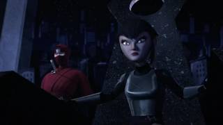 TMNT 2012 Karai and Shinigami vs Super Shredder