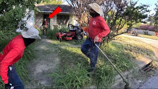 A Man BURST Out Of This VACANT Home In The Middle Of Us CUTTING The Yard by M&D Lawn Care 650,586 views 6 months ago 24 minutes