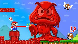 What If Everything Mario Touches Turn Into Pink and Blue | ADN MARIO GAME