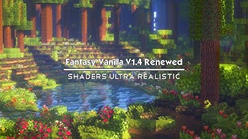TOP 1 SHADERS MCPE 1.18+ || FANTASY VANILLA V1.4 RENEWED